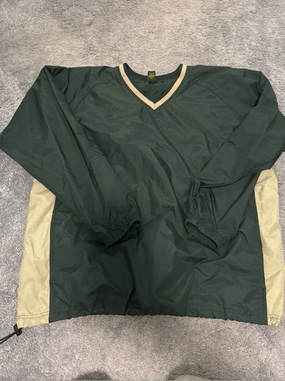 Cabela’s 2XL-Tall Green Windbreaker V-Neck  Pullover - Ourdoor Gear